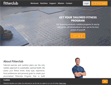 Tablet Screenshot of fitterclub.com